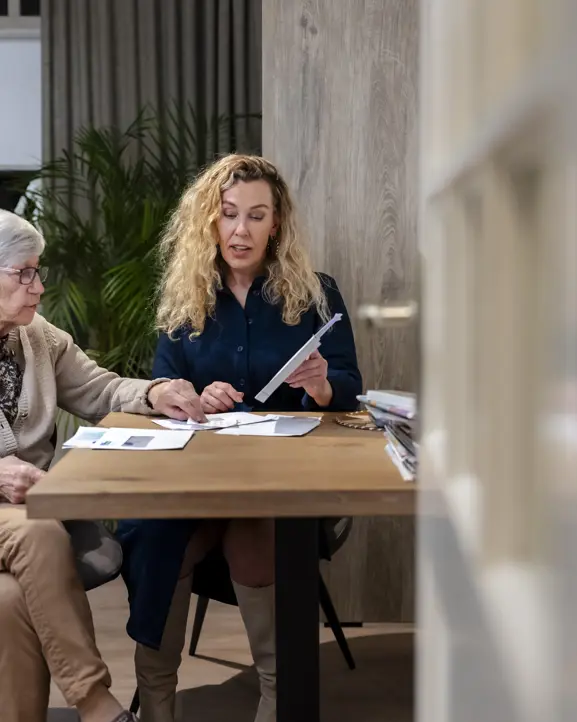 Claudia met haar moeder